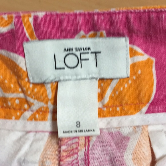 Ann Taylor Loft Shorts Linen Blend sz 8 - Picture 6 of 7